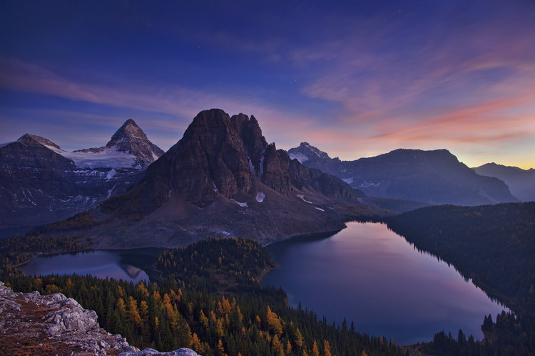 Póster Twilight at Mount Assiniboine