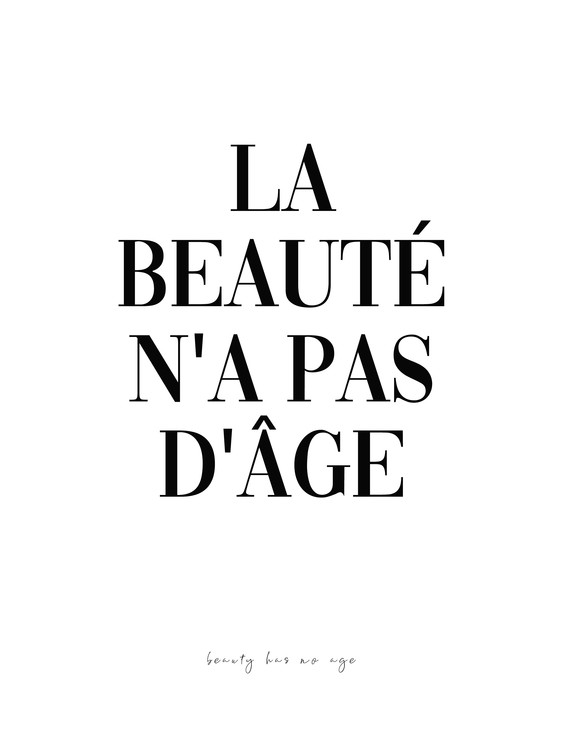 Poster Beauty has no age