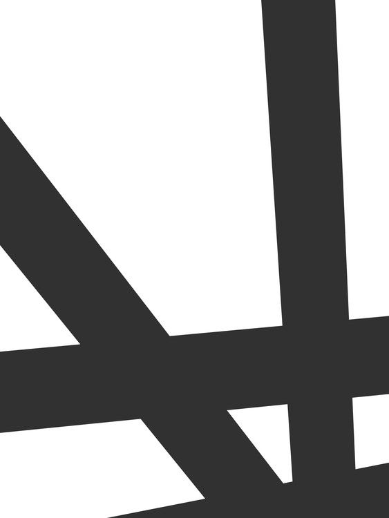 Poster Black lines on white