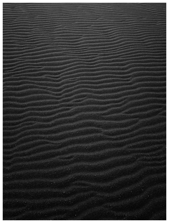 Poster Border black sand