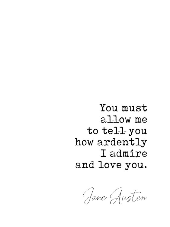 Poster Quote Austen