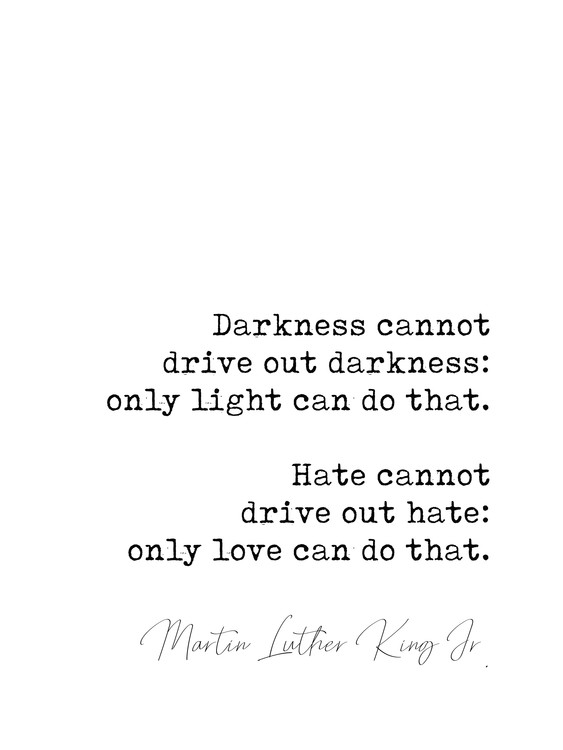 Poster Quote Luther King jr.
