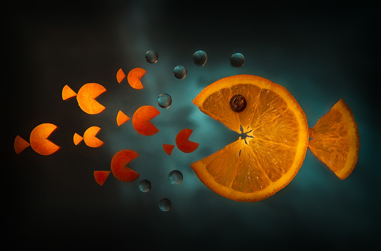 Billede på lærred Orange fish