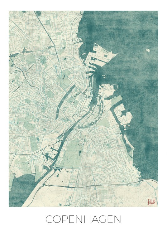 Levně Plakát, Obraz - Copenhagen, Hubert Roguski, 30 × 40 cm