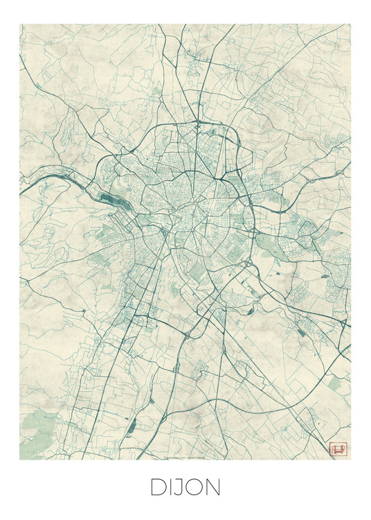 Levně Plakát, Obraz - Dijon, Hubert Roguski, 30 × 40 cm