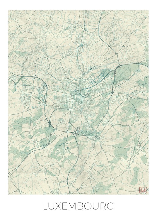 Levně Plakát, Obraz - Luxembourg, Hubert Roguski, 30 × 40 cm