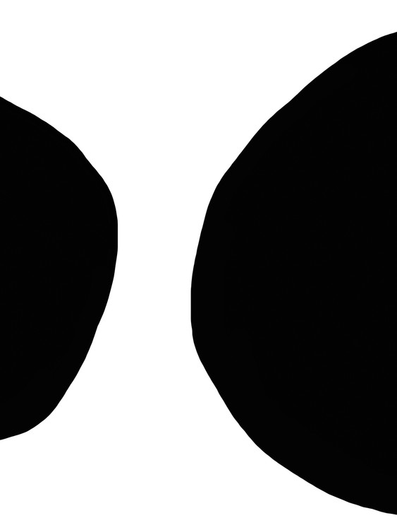Poster abstract black circles