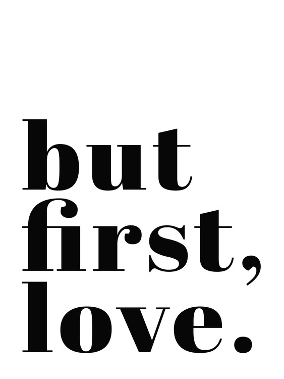 Obraz na plátně but first love