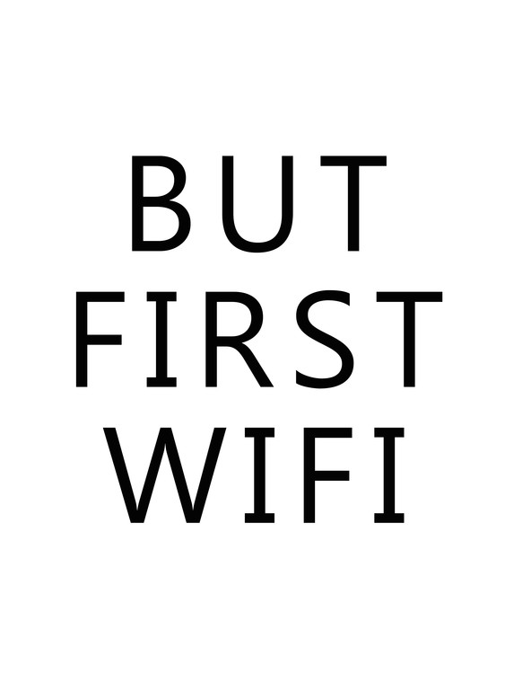 Poster but first wifi