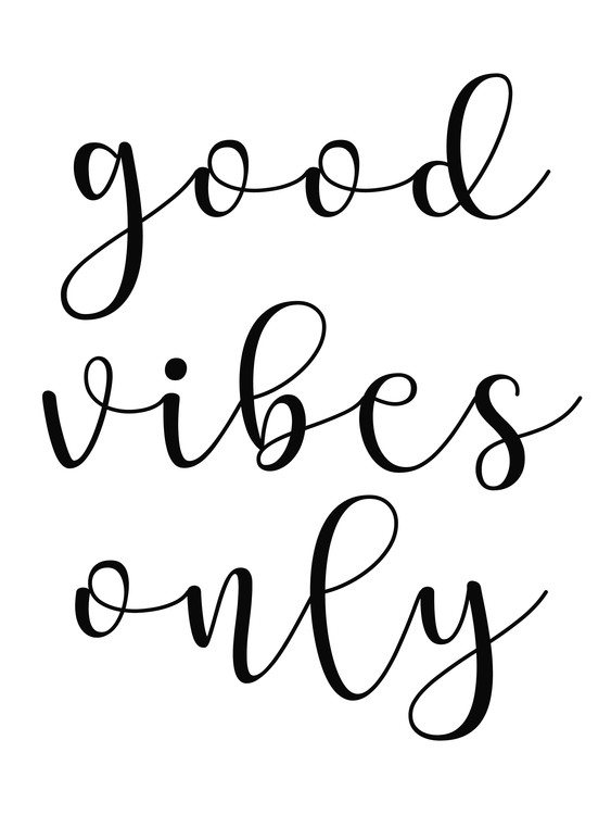Poster good vibes only