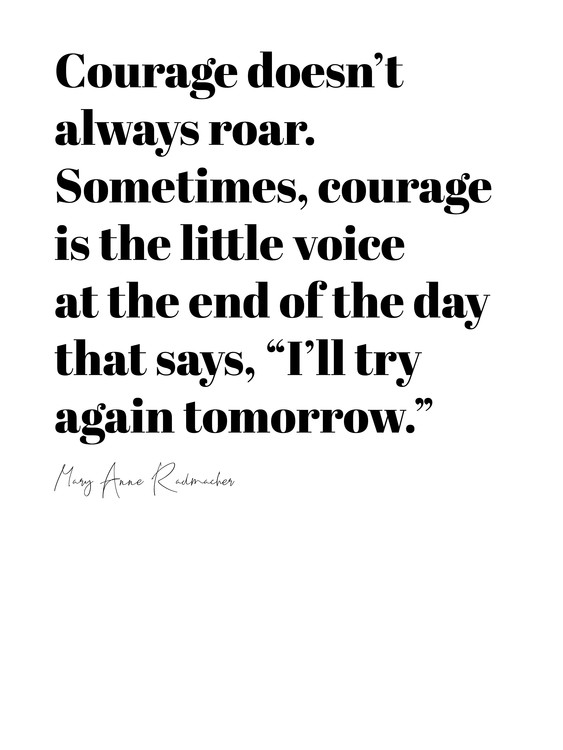 Poster mary radmacher quote
