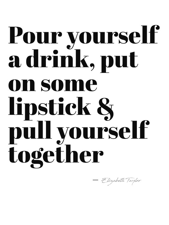 Canvas Print pour yourself a drink