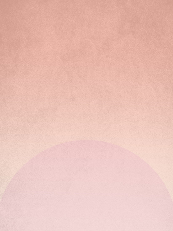 Poster planet pink sunrise