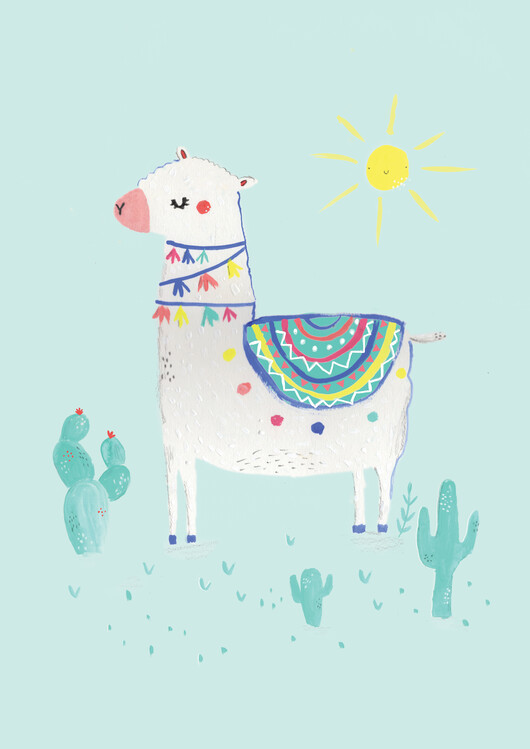 Poster Sunshine llama