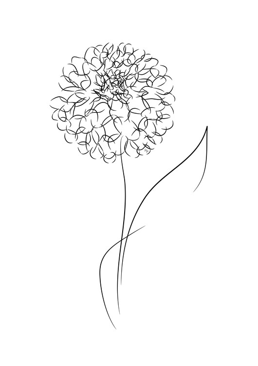 Plakat Line bloom