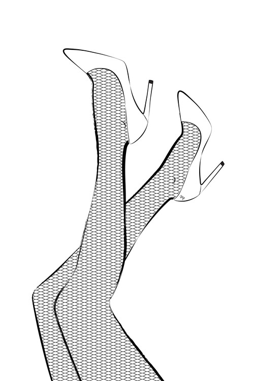 Levně Plakát, Obraz - Net Legs, Martina Pavlova, 26.7 × 40 cm