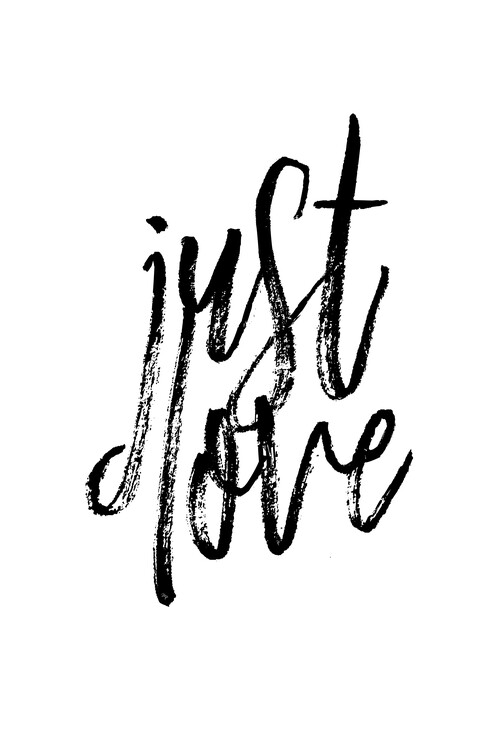 Poster Just love black