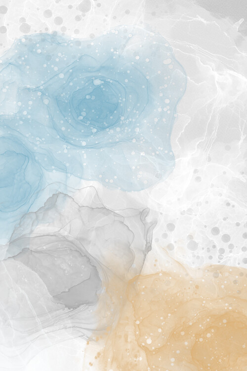 Levně Plakát, Obraz - Alcohol Ink & Paint No. 5, Melanie Viola, 26.7 × 40 cm
