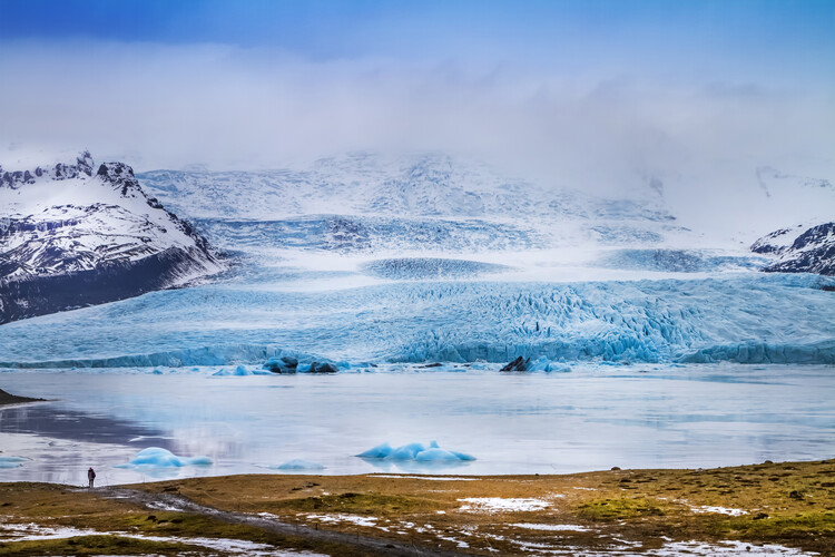 Poster Fjallsarlon Lagoon And Glacier Vatnajokull