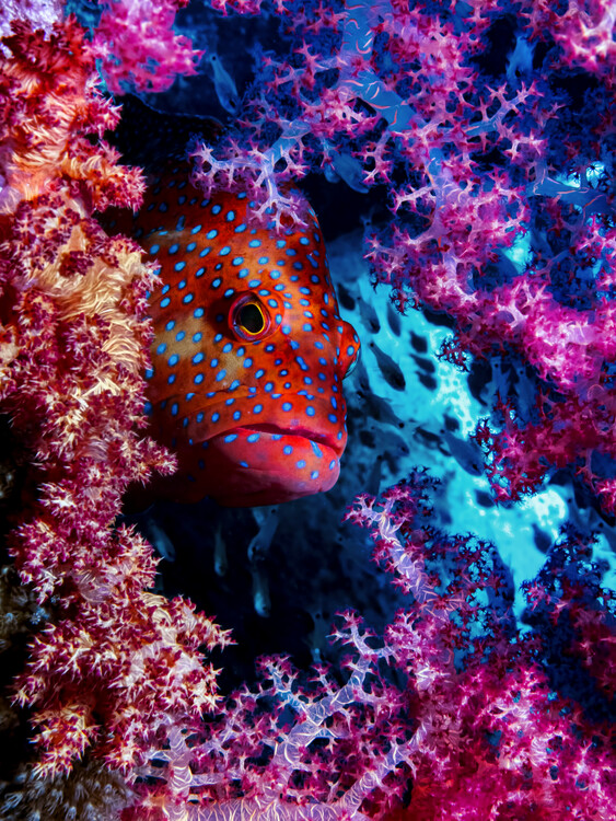 Canvas Print Coral Hind