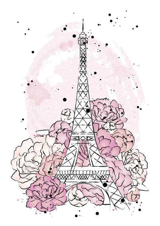 Poster Peony paris
