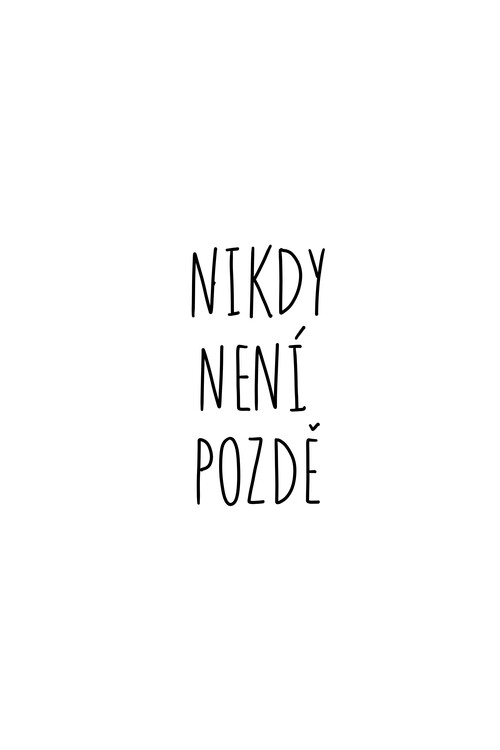 Плакат Nikdy není pozdě