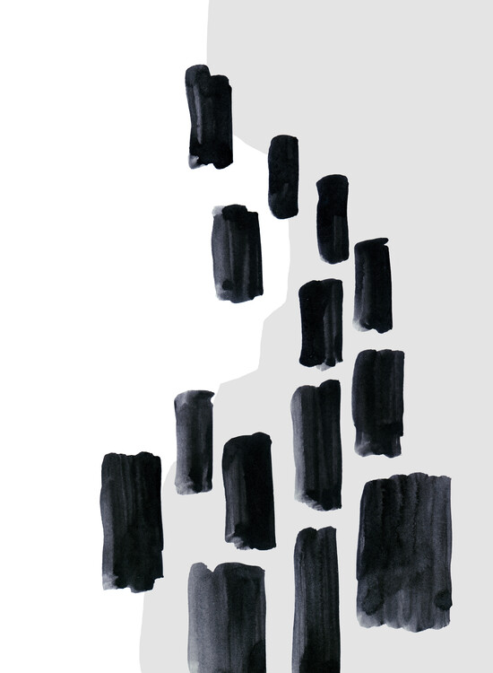 Obraz na plátně Abstract hard shapes