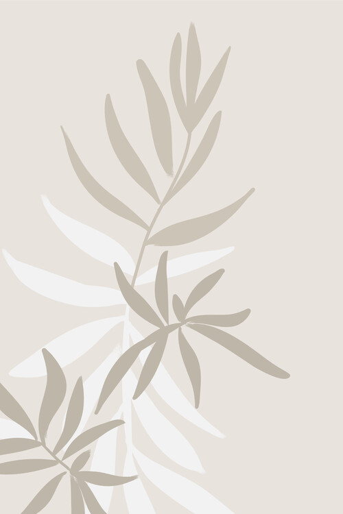 Poster Solid greenery in neutrals