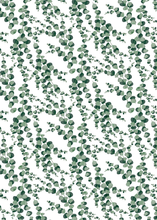 Poster Eucalyptus pattern