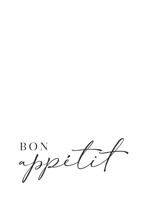 Poster Bon appetit typography art