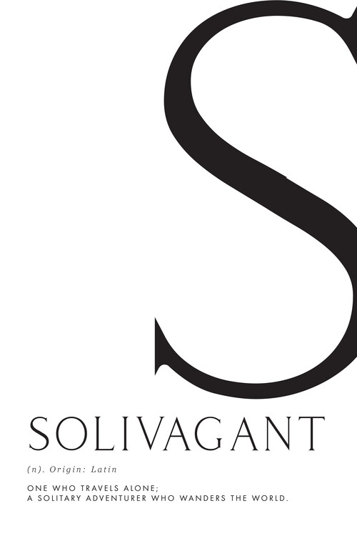 Poster Solivagant traveller definition