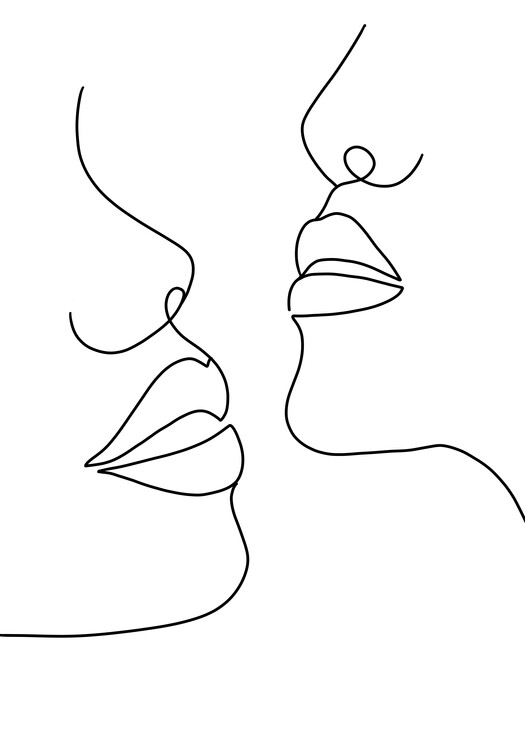 Poster Woman faces line 2