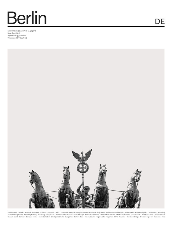 Canvas Print City Berlin 1