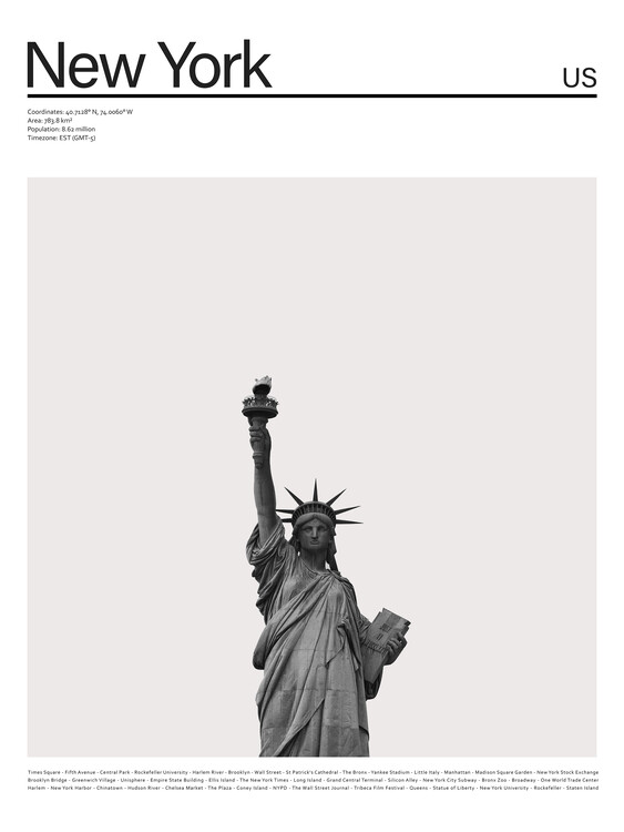 Canvas Print City New York 1