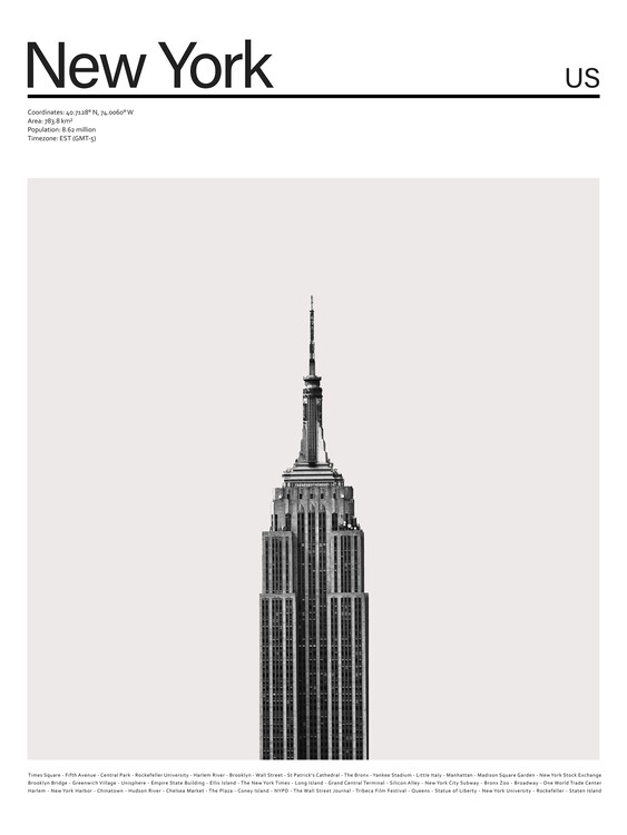 Canvas Print City New York 2