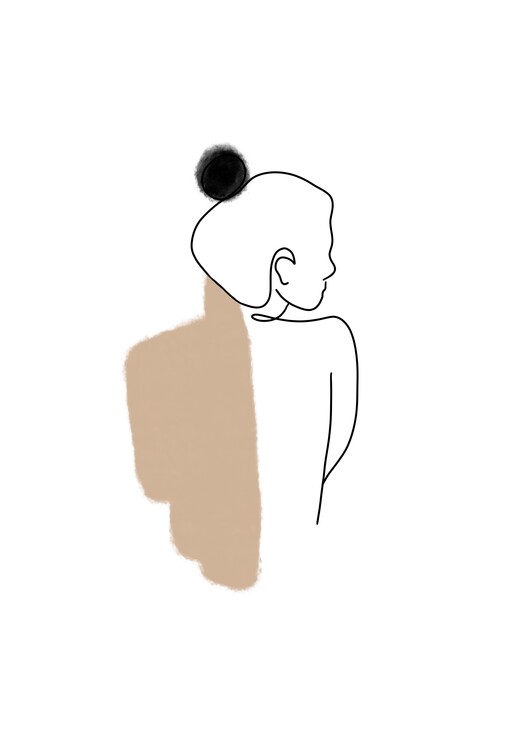 Poster Female body abstract