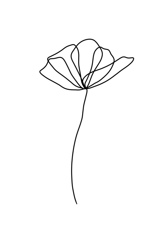 Плакат Flower line 2