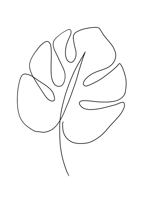 Camiseta Monstera leaf art