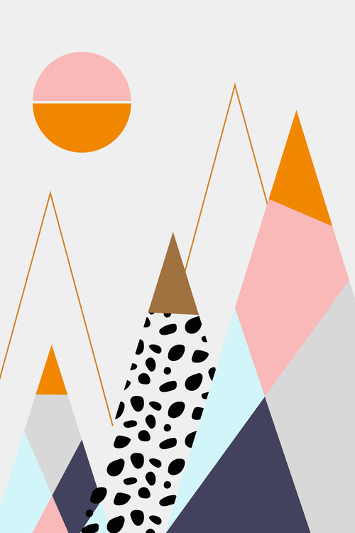 Плакат abstractmountains