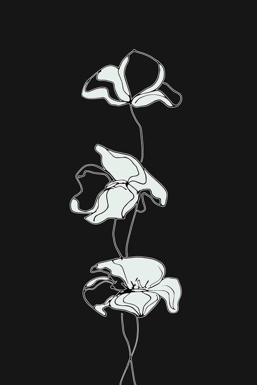 Poster blackflowers