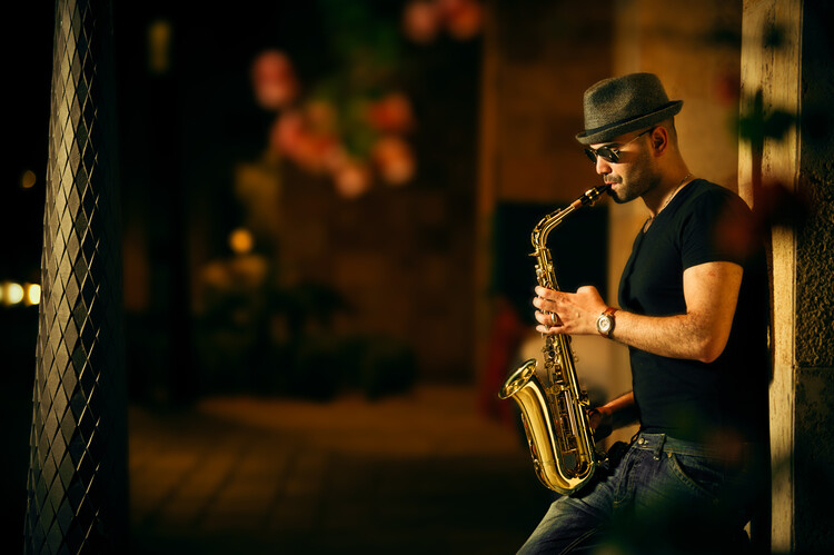 Obraz na plátně Mood with jazz