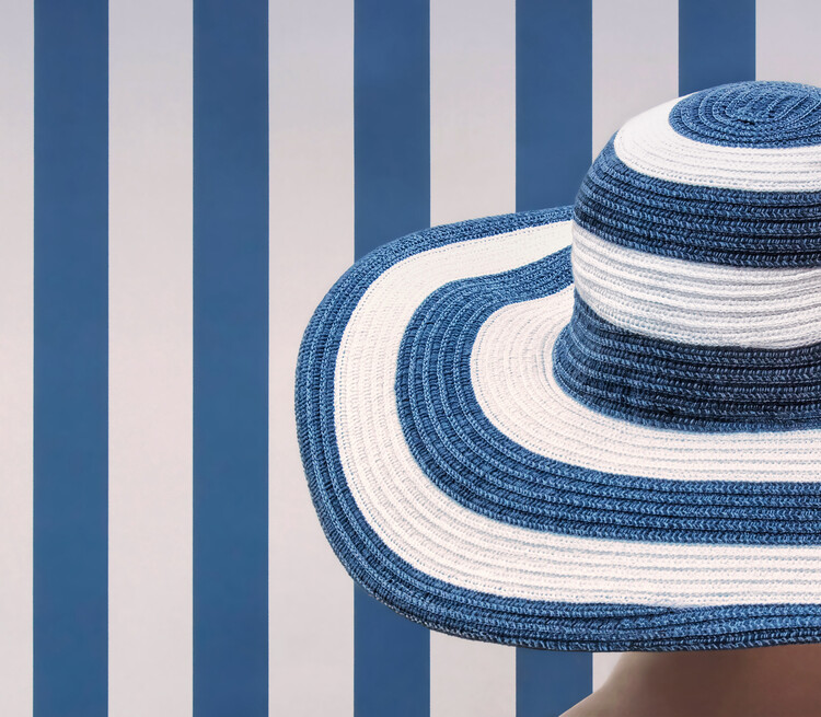 Poster Blue and white