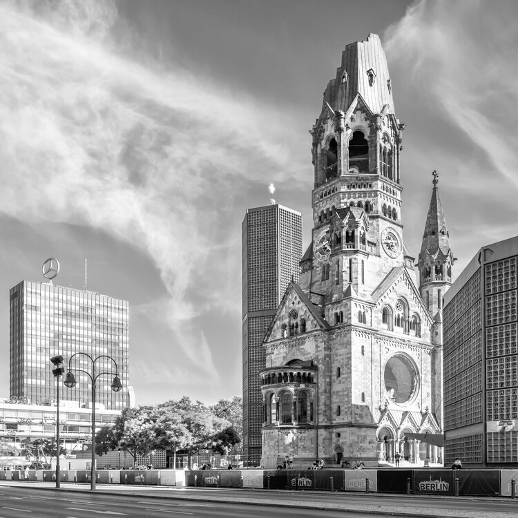Poster BERLIN Kaiser Wilhelm Memorial Church | Monochrome