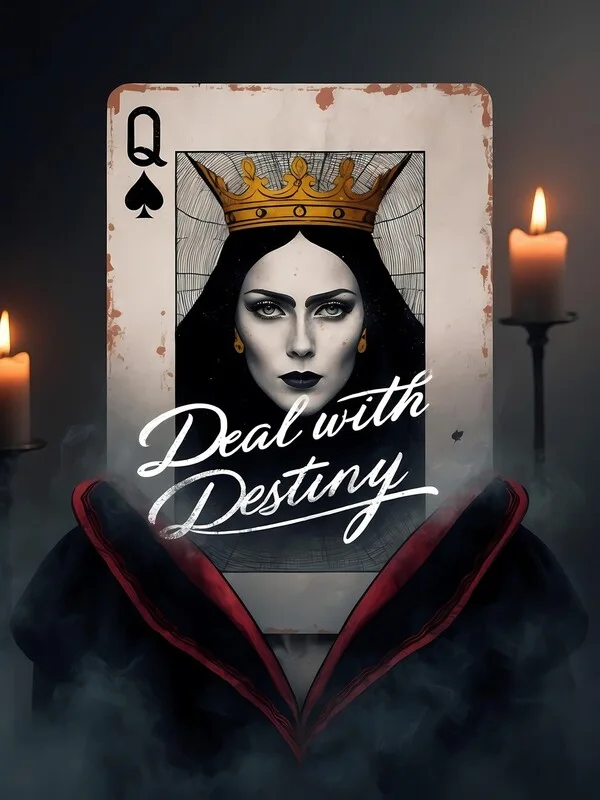 Poster Elegant Vintage Queen of Spades Art Print